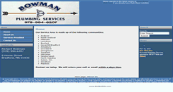 Desktop Screenshot of bowmanplumbingservices.com